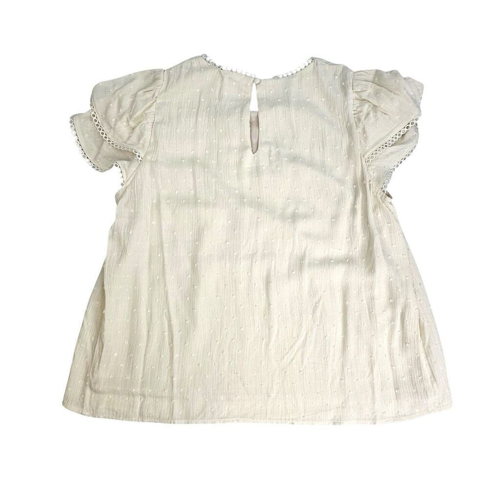 NWT Rose + Olive Cream Embroidered Floral Tunic Top Shirt Women’s Size Small - Picture 4 of 10